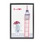 Stupell Industries Elephant & Big Ben London Floating Frame, design by Carla Daly